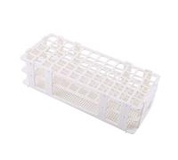 Generic Soporte de Tubo de Ensayo de Plástico de Primera Calidad, Soporte de Laboratorio Multicapa con 60 Ranuras para Pruebas de Laboratorio Científico y Secado de Muestras en Blanco 9,84 X 4,17 X