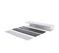Generic Soporte en U de Aluminio para Puertas de Vidrio Soporte de de 280 Kg para Puertas sin Marco Sistemas de Cerradura Magnética Accesorio de Cerradura Electromagnética para Entradas Comerciales