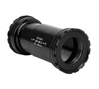 Generic Soporte Inferior de Bicicleta de Aleación de Calidad con Diseño Roscado, Tiempo de Servicio Prolongado para/FS/Rotor, para Carcasa de Cuadro BB386EVO/PF30 68/73/86 Mm φ46 Mm (Black)