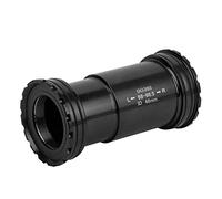 Generic Soporte Inferior de Bicicleta de Aleación de Calidad con Diseño Roscado, Tiempo de Servicio Prolongado para/FS/Rotor, para Carcasa de Cuadro BB386EVO/PF30 68/73/86 Mm φ46 Mm (Black)