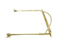 Generic Soporte para Armónica de Cuello Adaptable 24 Orificios con Brazo de Metal Y Protección Antirrayaduras Apto para Tocar Piano Ensayos Musicales, Dorado