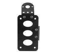 Generic Soporte para Matrícula de Motocicleta, Marco de Placa de Matrícula de Aleación de Aluminio, Soporte de Luz Trasera de Montaje Lateral, 100 X 180 Mm, Ajuste Horizontal o Vertical Izquierdo y