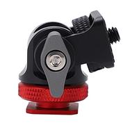 Generic Soporte para Monitor de Campo, Soporte Duradero para Cámara para Grabadora de Vídeo y Teléfono Móvil, Perilla Ajustable de 360° para Entusiastas de la Videografía (rojo)