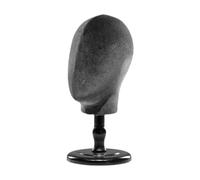 Generic Soporte para Pelucas de Cabeza de Maniquí Multifunción Portátil con Base, Soporte de Exhibición de Sombreros para Modelos de Cabeza de Maniquí, Acceso, Negro