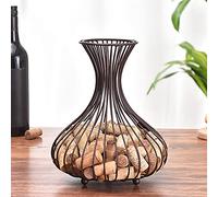 Generic Soporte para Tapón de Corcho para Botella de Vino, Diseño de Cucurbitáceas, Forma Novedosa para Decoración de Bar en el Hogar, Hierro, 9,3 "X 8,7" X 4,3"