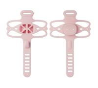Generic Soporte para Teléfono de Bicicleta, Soporte para Teléfono de Ciclismo a Prueba de Choque de Silicona, Abrazadera Celda del Manillar para una Correa Ajustable de (PINK)