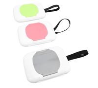 Generic Soporte para Toallitas para bebé, 3 Piezas, Evita el Polvo, Sujeta Firmemente Sujetadores de Gancho y Bucle, Dispensador de Toallitas Húmedas Recargable para Uso en