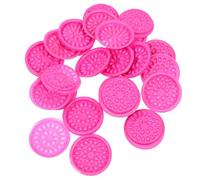 Generic Soportes para Pegamento de Pestañas Pvc Rosa Fucsia 100 Piezas, Placas Retardadoras de Secado para Extensión de Pestañas, Herramienta Profesional para Injerto y Salón de Belleza