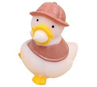 Generic Squeezy Duck Stress Ball Juguete Suave y Elástico para Aliviar la Ansiedad Niños y Adultos Adecuado para Autismo TDAH Material Vinilo TPR Ligero Portátil Oficina en Casa Viajes (Café)