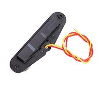 Generic ST Guitarra Eléctrica Pastilla de Bobina única Vibración a Señal Eléctrica Pieza de Repuesto para Guitarristas Beige (BLACK)
