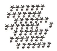 Generic "Star Rivet" Remache Pequeño y Fácil de Usar para Zapatos, Bolsos, Decoración para Bolsos de Alta Calidad, Ropa, Color Pistola Cantidad: 50 Piezas (aleación de zinc)