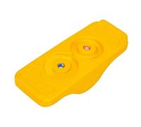Generic Tabla de Equilibrio Multifuncional para Niños para Entrenamiento Sensorial y Desarrollo de Enfoque Plástico Duradero 1 Tabla de Equilibrio 2 Bolas (#4)