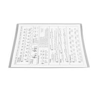 Generic Tabla de Práctica de Acordes de Arpa Portátil para Principiantes, Diagramas de Digitación Transparentes, Papel Revestido Duradero (talla pequeña)