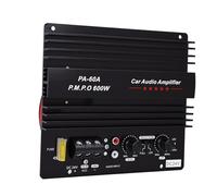 Generic Tablero Amplificador de Sonido para Automóvil, Potente Amplificador de Subwoofer de 600 W para Entusiastas del Audio de Alto Rendimiento, Material de Aleación de Aluminio para Altavoces de