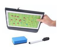 Generic Tablero de Entrenamiento de Fútbol Plegable con Piezas Magnéticas para Visualización de Estrategias de Equipo en Juegos Al Aire, Material Impermeable, Tamaño 32 Cm X 54 Cm