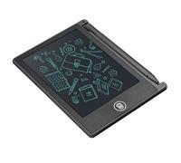 Generic Tablero de Escritura LCD Compacto, Ligero, Material Fuerte para Niños, Escritura, Dibujo, Nota Recordatoria de 4,5 Pulgadas para Niños (BLACK)