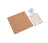 Generic Tablero de Estofado de MacRame, 11.8x11.8 Pulgadas de Madera de Corcho Hecha a Mano MacRame con 30 Pcs T -pins 5 -stcs Reglas para Pelucas de Cabello Trenzadas