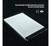 Generic Tablero de Luz LED Ultrafino A4 para Dibujar, Caja de Luz de Brillo Ajustable para Escuelas de Anime, Tablero de de Dibujo con Protección Ocular para Artistas, de Rastreo de (Brillo de 3