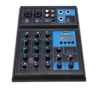 Generic Tablero de Mezcla de Sonido Profesional de 4 Canales con Micrófonos Duales para Actuaciones de DJ, Canto en y Configuración de Karaoke en Casa