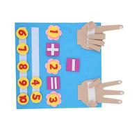 Generic Tablero Ocupado para Niños Pequeños con Colores Brillantes y Fieltro Duradero para Entrenamiento de Autismo, Juguete Educativo de Suma y Resta, 31x29,8 Cm