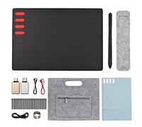 Generic Tableta Gráfica Boceto de Creación de Arte Ultraligero con Lápiz óptico sin Batería 8 Teclas de Acceso Directo para Dibujar, Diseñar, Enseñar, para OTG (Tipo 3)
