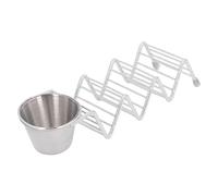 Generic Taco Rack Soporte para Tacos Multifuncional de Acero Inoxidable con Capacidad para 3 Tacos para Picnics y Restaurantes en el Hogar