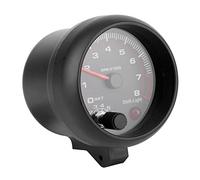 Generic Tacómetro Universal para Coches de Carreras, Color Negro, 0-8000 RPM para Vehículos de 12 V, Medidor de Calibre de Alta Precisión, Fácil de Instalar para Entusiastas de las Carreras