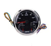 Generic Tacómetro Velocímetro de 4-3/8 Pulgadas con Indicador de - Pantalla Multifunción 3 en 1 para Barcos, Yates, Vehículos Recreativos y Camiones - Rango de Velocidad de 0-120 KM/H, 0-8000 RPM,