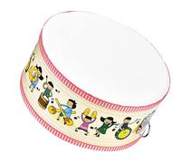 Generic Tambor de Juguete de Madera para Niños, Mini Instrumento de Percusión Portátil para Niños, Canta, Baila y Juega, Diseño Pulido con Correa