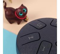 Generic Tambor de Lengua 6 Notas Mini Cuerpo de Metal Etéreo Sonido Portátil Relaja Tu Mente para Principiantes Instrumento de Percusión (azul oscuro)