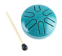 Generic Tambor de Lengua de Tambor Manual de 6 Notas con Apariencia Distintiva, Fácil de Tocar, Ideal para Entusiastas de la Música y Práctica de Meditación Acero Al Carbono y Madera Maciza (GREEN)