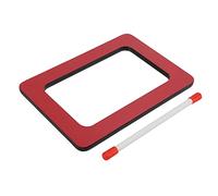 Generic Tambor de Mano Tablero Comprimido Instrumento de Percusión Infantil Lindo Tambor Rojo para Niños Aprendiendo Música (rectangular)