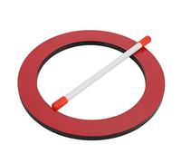 Generic Tambor de Mano Tablero Comprimido Instrumento de Percusión Infantil Lindo Tambor Rojo para Niños Aprendiendo Música (redondo)