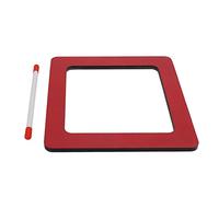 Generic Tambor de Mano Tablero Comprimido Instrumento de Percusión Infantil Lindo Tambor Rojo para Niños Aprendiendo Música (de forma especial (cuadrado))