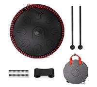 Generic Tambre de Handpan de Tambor de Lengua de Acero de 9 Tonos con Bolsa, para Yoga, Meditación, Musicoterapeutas, Actuaciones, Instrumento de Curación de Sonido, Sonidos Etéreos, Timbre Puro,