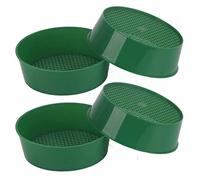 Generic Tamera de Suelo para Jardinería, Tamizas de Tierra Sifter de Plástico Redondo Jardinería de de Suelo Sartén de de 4 Paquete Bandeja de Tamiz de Jardín de Roca para Grava Pequeña, 6.2x6.2x2in