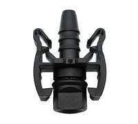 Generic Tanque de Expansión de Agua Conector de Manguera de Agua Refrigerante Radiador Tanque de Expansión Manguera Conector Socket Negro Plástico Peugeot Citroen