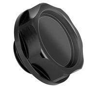 Generic Tapa de Llenado de Aceite Tapa de Tanque de Aceite de Aleación de Aluminio de Sellado Sólido con Resistencia a Alta Presión para Motor de Automóvil Material de Aluminio T6061 (BLACK)