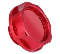 Generic Tapa de Llenado de Aceite Tapa de Tanque de Aceite de Aleación de Aluminio de Sellado Sólido con Resistencia a Alta Presión para Motor de Automóvil Material de Aluminio T6061 (rojo)