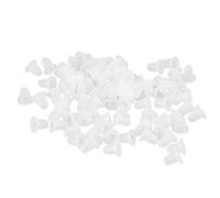 Generic Tapa de Tinta de Tatuaje de Silicona Portavasos 100 Unids/bolsa Parte Inferior en Forma de U para Uso Doméstico Profesional 2 Tamaños Taza de Tinta de Tatuaje de Silicona para Suministros de