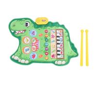 Generic Tapete de Juego Musical de Dinosaurio para Niños Pequeños, Tapete para Saltar de Piano con Función de Tambor, Juguetes de Aprendizaje ABC para Niños a Partir de 3 Años