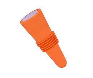 Generic Tapón de Botella de Vino de Silicona de Grado Alimenticio, Función Práctica, Fácil de Usar para Conocedores del Vino, 2,4x0,9 Pulgadas (ORANGE)