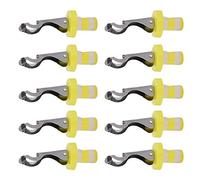 Generic Tapón de Botella de Vino Universal, Sellador Al Vacío, Ahorro de Vino Elegante para Uso en Cocina y Bar, 10 Uds., en Colores Amarillo y Blanco, 10 Uds.