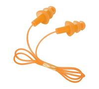 Generic Tapones para los Oídos con Cable de Silicona Suave, Impermeables, Prevención de Ruido para Natación e Higiene del Oído, Negro, Naranja, 46x3x1cm, 1 par (ORANGE)