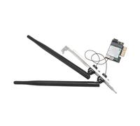 Generic Tarjeta Adaptadora WiFi PCIe 5G Tarjeta de Red 2.4G 5G con BT4.0, de Red de Escritorio de Fácil Instalación para PC con, Estándar de 802.11A/B/G/N/AC para una Conexión Conveniente (Antena