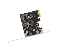 Generic Tarjeta de Expansión PCI E a Tipo C Supervelocidad 5 Gbps 2 Puertos Tarjeta de Expansión de Seguro Independiente para Compatible con : para Xp/Win7/Win8//Win10