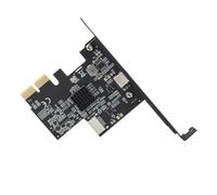 Generic Tarjeta de Expansión PCIE 2X de 10 Gbps Excelente Chip Tipo C y Tipo E Frontal para Control Maestro ASMedia ASM3142, Transmisión Rápida de Datos para Varios Dispositivos USB