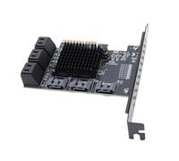 Generic Tarjeta de Expansión PCIe 4X a 9 Serial ATA con Velocidad de Transferencia de Datos de 6 Gbps para 10 11 2003 para, Tarjeta Adaptadora PCI Express 4X para un Manejo Eficiente de Datos en