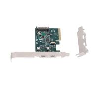 Generic Tarjeta de Expansión PCIe de 10 Gbps, Expansión PCI Express USB 3.1 con 2 Puertos, Tarjeta USB Tipo C para Copia de Seguridad de Datos, Compatible con, Verde