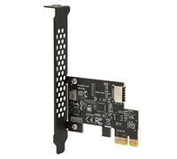 Generic Tarjeta de Expansión Pcie Negra de Alta Velocidad para Escritorio Frontal Tipo C USB 3.2 Gen1 5 Gbps Tipo E Tarjeta de 20 Pines para Winxp, Deflector de Metal Incluido (PCIE X1 a USB3.2)